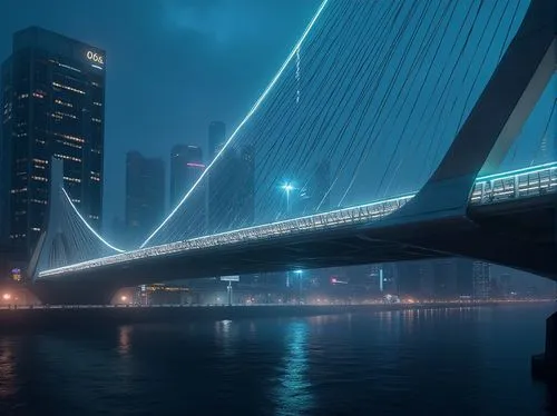 guangzhou,rotterdam,minatomirai,chongqing,light trail,cable-stayed bridge,akashi-kaikyo bridge,brug,the akashi-kaikyo bridge,zakim,rotterdamsche,rainbow bridge,danube bridge,longexposure,long exposure,blue hour,songdo,bridged,bridge new europe,skybridge,Photography,General,Realistic