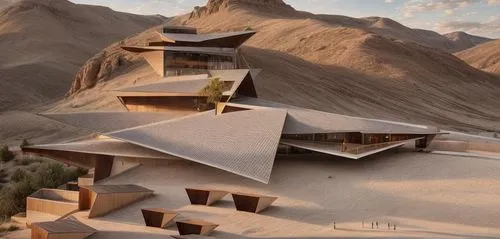 dunes house,cube stilt houses,asian architecture,iranian architecture,flaming mountains,chinese architecture,house in mountains,ica - peru,mountain settlement,house in the mountains,mountain huts,ladakh,roof landscape,pyramids,admer dune,dubai desert,khufu,eco hotel,desert,qumran,Game Scene Design,Game Scene Design,Realistic