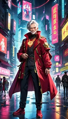 guilinggao,shuanghuan noble,zui quan,xing yi quan,admiral von tromp,emperor,kingpin,yuan,vladimir,hong,hk,cg artwork,game illustration,cyberpunk,chinese background,samurai,kowloon,yukio,dodge warlock,wuhan''s virus,Anime,Anime,General