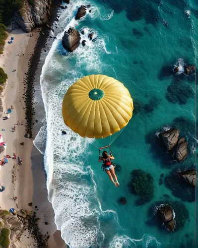 parasail,parasailing,aerial view umbrella,paraglide,paraglider,cocoon of paragliding,barbados,aerial view of beach,zihuatanejo,cabo san lucas,paraglider flyer,la jolla,acapulco,paraglider sails,parachuting,paragliding,tandem paragliding,paragliding take-off,tortola,manzanillo,Photography,General,Realistic