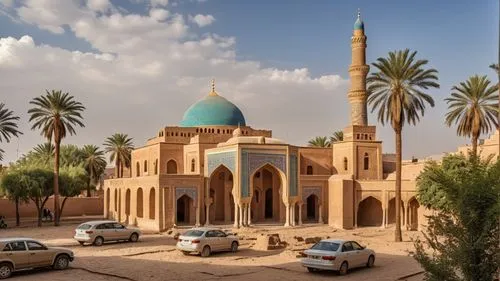 mosque,a mosque sitting on the side of a dirt road,al nahyan grand mosque,king abdullah i mosque,al-askari mosque,university al-azhar,mosque hassan,yazd,Photography,General,Realistic