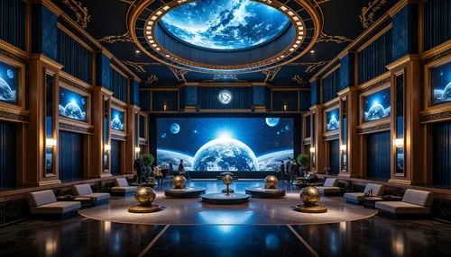 blue room,hall of the fallen,atlantis,sky space concept,futuristic art museum,ornate room,planetarium,hall of nations,marble palace,aquariums,art gallery,emporium,ballroom,white temple,the throne,paramount,grandeur,spaceship interior,stargates,royale