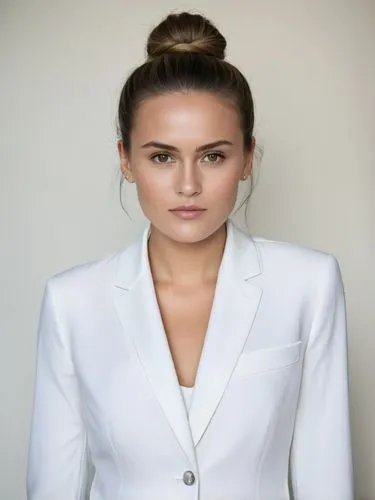 Full-size sample portrait,a beautiful woman in a white suit posing for the camera,social,eleniak,radwanska,iordache,lovinescu,isinbayeva,Photography,Documentary Photography,Documentary Photography 11