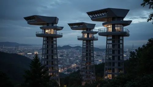 japan's three great night views,urban towers,power towers,observation tower,chucas towers,bird tower,cube stilt houses,south korea,international towers,stilt houses,watchtowers,gimhae,yongsan,treehouses,hanging houses,tongyeong,cheongju,animal tower,kadoorie,zumthor