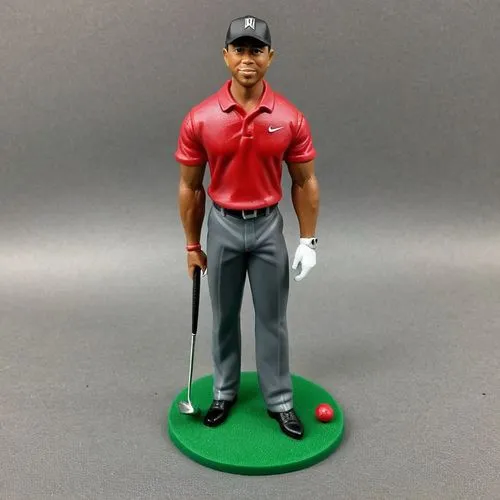 Tiger woods with tits,a figurine of a man golfing on a green course,tiger woods,golfer,golf player,golfsmith,finau,game figure,Unique,3D,Garage Kits