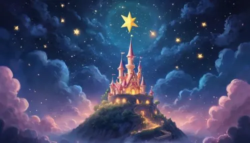 shanghai disney,disney castle,fairy tale castle,disneyfied,disneyland park,fairy chimney,Illustration,Realistic Fantasy,Realistic Fantasy 02