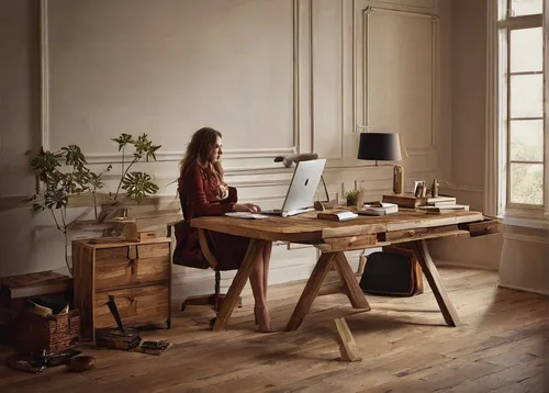 wooden desk,writing desk,girl at the computer,working space,desk,creative office,danish furniture,apple desk,computer desk,office desk,work at home,standing desk,girl studying,modern office,secretary desk,home office,work space,place of work women,wooden table,workspace,Photography,Artistic Photography,Artistic Photography 14