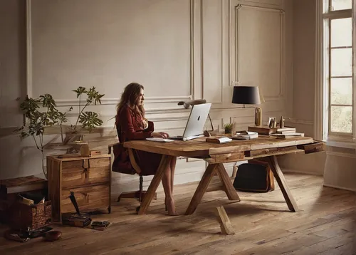 Home Office Furniture Uk,wooden desk,writing desk,girl at the computer,working space,desk,creative office,danish furniture,apple desk,computer desk,office desk,work at home,standing desk,girl studying