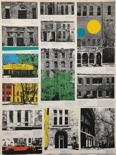 andy warhol,warhol,row houses,woodblock prints,matruschka,facade painting,store fronts,harlem,cool woodblock images,memphis shapes,four seasons,postcards,houses clipart,apartment buildings,printmaking,popart,post-it notes,city blocks,brooklyn,1955 montclair,Art,Artistic Painting,Artistic Painting 22