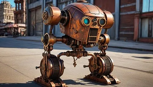 steampunk,minibot,walle,scrap sculpture,spybot,robnik,Photography,General,Realistic