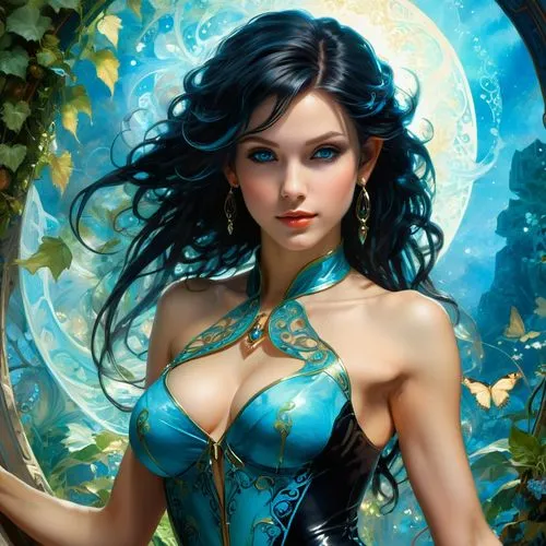 fantasy art,fantasy woman,fantasy picture,blue enchantress,fantasy portrait,faerie,Conceptual Art,Fantasy,Fantasy 05