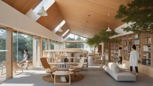 library, architecture modern, architecture bioclimatic, wood, interieur scandinave, ,reading room,bookbuilding,library,libraries,bohlin,bibliotheque,bibliotheek,school design,interlibrary,bookshelves,