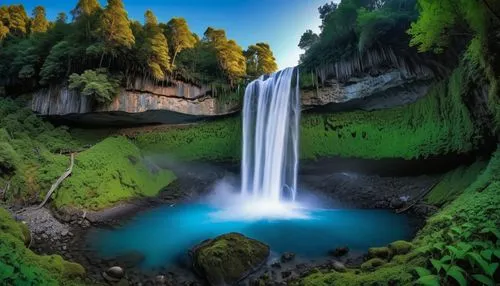 green waterfall,brown waterfall,waterfalls,water fall,fairyland canyon,water falls,falls of the cliff,wasserfall,waterfall,cascades,skogafoss,bridal veil fall,falls,salt creek falls,united states national park,new zealand,beautiful landscape,oregon,amazing nature,landscapes beautiful,Photography,General,Realistic