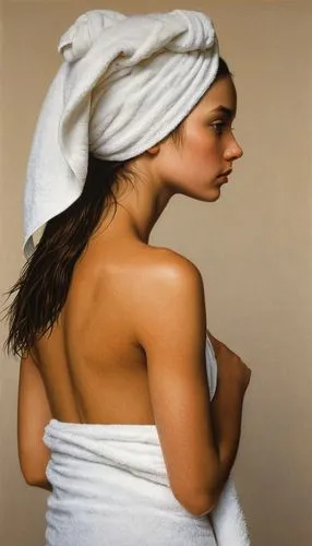 a girl and her towel,girl with cloth,towel,laundress,oil painting on canvas,girl in cloth,oil painting,in a towel,towels,bath oil,skin texture,art painting,young woman,italian painter,fineart,guest to