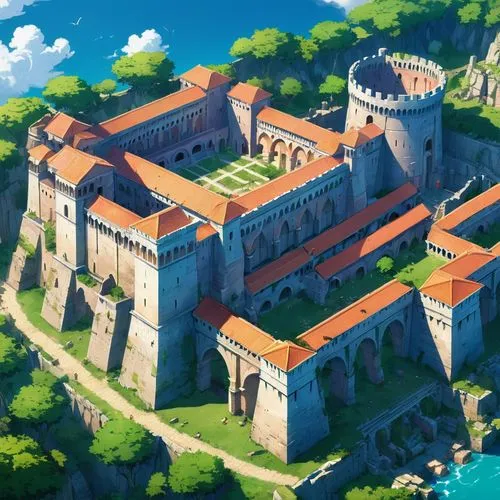 medieval castle,templar castle,knight's castle,peter-pavel's fortress,castle,citadel,new castle,castle complex,castel,castleguard,castle de sao jorge,castle ruins,castle iron market,ancient city,castle sans souci,medieval architecture,summit castle,castle of the corvin,old castle,military fort,Illustration,Japanese style,Japanese Style 03