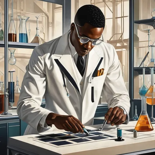 chemist,scientist,chemical laboratory,lab,laboratory flask,laboratory information,pharmacist,sci fiction illustration,laboratory,medical illustration,formula lab,biologist,chemical engineer,researcher,natural scientists,reagents,science education,microbiologist,painting technique,laboratory equipment,Illustration,Vector,Vector 18