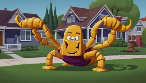 kraft,muscle man,hamburger helper,kontroller,sponge,termite,spider the golden silk,nematode,gouda,lasagnette,cute cartoon character,bob,strongman,the mascot,homer,bee,beemster gouda,pretzel rod,pretzels,bert