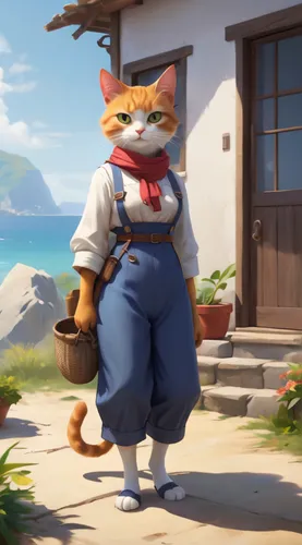 calico cat,red tabby,tonko,butka,innkeeper,carmeli,landlady,alberty,villager,carmelita,annie,orange tabby cat,toontown,orange tabby,calico,redwall,adventurer,stray cat,felidae,maeve