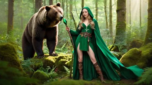 fantasy picture,kahlan,celtic woman,celtic queen,druid,elven forest