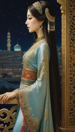 mastani,radha,persia,anarkali,sheherazade,rem in arabian nights,Illustration,Realistic Fantasy,Realistic Fantasy 08