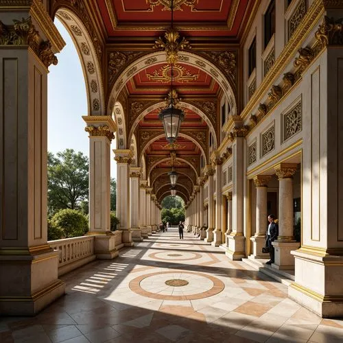 cochere,glyptotek,corridor,hall of nations,istana,philbrook,colonnades,bolkiah,hall of supreme harmony,colonnade,archly,peterhof palace,corridors,columns,spreckels,hallway,entranceways,walkway,neoclassical,entranceway