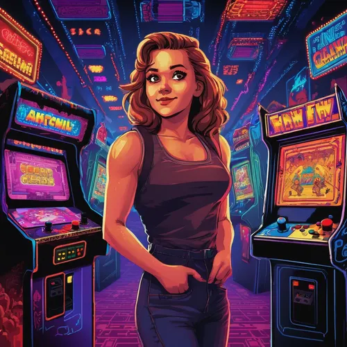 retro girl,80s,retro woman,retro women,arcade,arcade games,1980's,arcade game,retro,pinball,retro background,nes,1980s,retro styled,terminator,retro diner,1986,1982,arcades,retro look,Unique,Pixel,Pixel 04