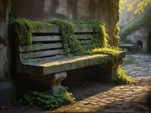 stone bench,garden bench,benches,wooden bench,bench,park bench,moss landscape,red bench,abandoned places,alleyway,school benches,bastion,wood bench,resting place,winding steps,old linden alley,greenspaces,alley,seclude,environments,Photography,Documentary Photography,Documentary Photography 08