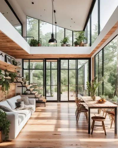 sunroom,forest house,beautiful home,smart home,wooden windows,timber house,breakfast room,interior modern design,mid century house,cubic house,dunes house,wooden beams,electrohome,bohlin,modern decor,frame house,modern kitchen,daylighting,modern house,smart house,Conceptual Art,Oil color,Oil Color 19