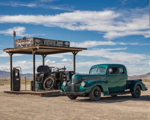 """Drinking from the gas pump at Awful's Gas & Snack<br /> by: Matthew Gerring & Crank Factory<br /> from: San Francisco, CA<br /> year: 2019<br /> <br /> Awful's Gas & Snack: Your Gateway to the Big 