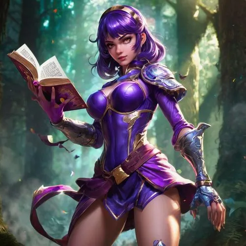 liliana,caitlyn,kaisa,alani,vel,librarian,fiora,violet head elf,karrie,neith,sorceress,seris,lalazarian,spellbook,vaira,jarlaxle,lorelai,magic grimoire,jenet,kerrii,Conceptual Art,Fantasy,Fantasy 26