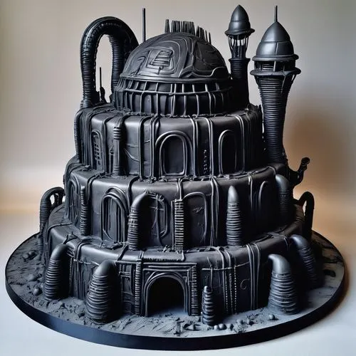 whipped cream castle,a cake,castle of the corvin,tirith,pepper cake,the cake,Conceptual Art,Sci-Fi,Sci-Fi 02