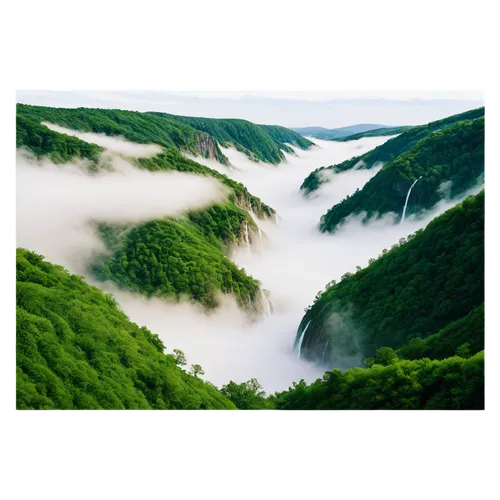 foggy landscape,gorges of the danube,danube gorge,wave of fog,foggy mountain,mazandaran,fog banks,sea of clouds,sea of fog,beech mountains,plitvice,veil fog,nature background,anana mountains,landscape background,karpaty,green landscape,bashkir,ourthe,aaaa,Illustration,Paper based,Paper Based 19