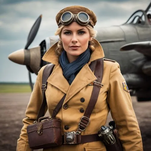 vintage women,aviator,vintage woman,peaked cap,fighter pilot,retro women,aviator sunglass,1940 women,vintage man and woman,glider pilot,vintage girl,aviation,vintage fashion,stewardess,retro woman,douglas aircraft company,forties,vintage style,steampunk,flat cap,Photography,General,Cinematic