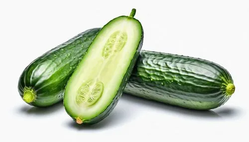 fresh cucumbers isolated on white background long view,cucumber,zucchini,cucumbers,zucchino,cuculus,courgette,cukes,pickled cucumbers,horn cucumber,cucurbitaceae,pipino,cuke,zucchinis,cornichons,gherk