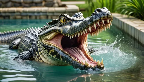 alligator sculpture,freshwater crocodile,philippines crocodile,crocodile park,saltwater crocodile,salt water crocodile,crocodilian reptile,alligator,american alligator,crocodile farm,south american alligators,american alligators,fake gator,crocodilian,white alligator,west african dwarf crocodile,gator,crocodile,false gharial,aligator,Photography,General,Realistic