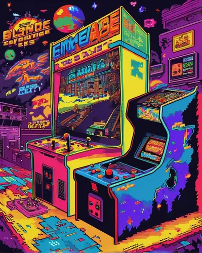 arcade,arcade games,arcade game,arcades,turbografx-16,pinball,video game arcade cabinet,80s,computer games,space invaders,space voyage,1980's,80's design,space port,sega genesis,computer game,e-gas station,synapse,1980s,cartridge,Unique,Pixel,Pixel 04