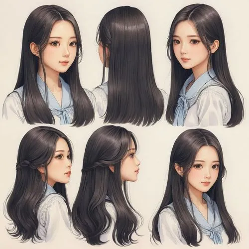 oriental longhair,long-haired hihuahua,asian semi-longhair,doll's facial features,layered hair,hairstyles,smooth hair,hime cut,kimjongilia,realdoll,fluttering hair,black hair,long hair,sujeonggwa,the long-hair cutter,hairstyle,songpyeon,natural cosmetic,long hair chihuahua,study,Illustration,Japanese style,Japanese Style 09