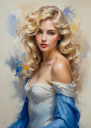 fantasy art,margaery,art painting,blonde woman,fairest,vanderhorst,celtic woman,blond girl,oil painting,margairaz,oil painting on canvas,fantasy portrait,syrena,blue rose,young woman,behenna,blonde girl,mystical portrait of a girl,blue enchantress,fanning