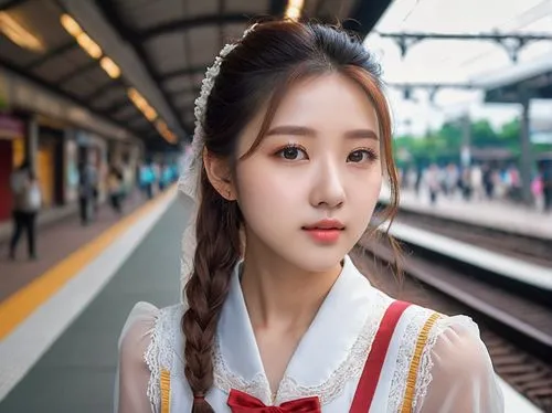 korea subway,the girl at the station,south korea subway,sanxia,mianyang,zuoyun,Photography,General,Natural