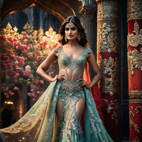 cinderella,fairy tale character,tiana,indian bride,aladha,mulan,bollywood,fairy queen,fantasy woman,miss circassian,fairy peacock,pooja,persian,elsa,radha,sari,the enchantress,miss vietnam,asian costume,celtic queen,Photography,General,Fantasy