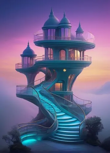 dreamhouse,asian architecture,futuristic landscape,winding steps,3d fantasy,imaginationland,futuristic architecture,fantasy city,fantasy landscape,house of the sea,sky apartment,floating island,fantasy picture,tropical house,fairy tale castle,fairy chimney,dreamlands,imaginasian,fairytale castle,roof landscape,Art,Classical Oil Painting,Classical Oil Painting 21