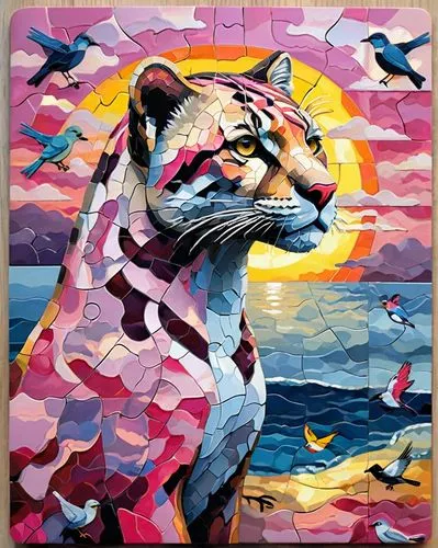 tiger,tigor,felino,digiart,amurtiger,tigers,mosaica,bengal tiger,pink cat,mosawi,tiger png,tigershark,marine mammal,tiga,jaguar,popart,asian tiger,sapidus,prisma,felidae,Conceptual Art,Oil color,Oil Color 17