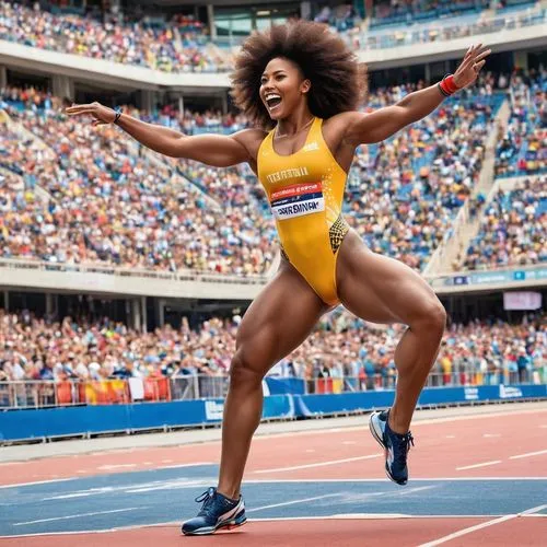 heptathlete,heptathlon,sprint woman,track athlete,track and field,okagbare,athletics,iaaf,usatf,preclassic,pentathlete,asafa,brazilian athlete,biles,long jump,female runner,dibaba,the sports of the olympic,olympic summer games,carifta,Illustration,Japanese style,Japanese Style 19