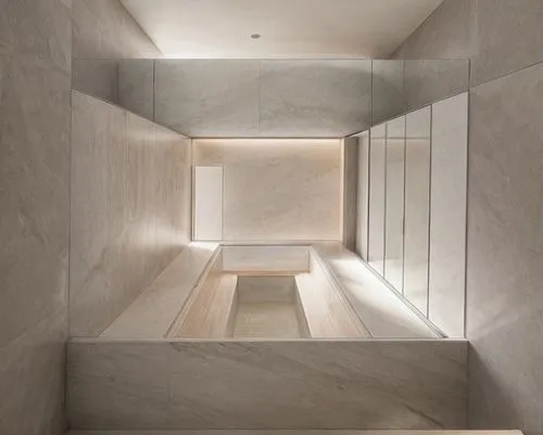 modern minimalist bathroom,hallway space,washroom,luxury bathroom,walk-in closet,archidaily,shower bar,recessed,shower base,wall plaster,concrete ceiling,under-cabinet lighting,cubic house,hallway,room divider,exposed concrete,pantry,shower door,contemporary decor,interior design,Interior Design,Bathroom,Modern,Asian Modern Urban