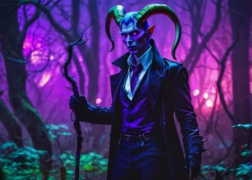 devil,devil's golf course,undead warlock,lokportrait,dark park,villain,fantasy portrait,dracula,devil's tongue,dark suit,fantasy picture,dusk background,digital painting,devil's walkingstick,evil fairy,vampire,hellboy,dark world,halloween wallpaper,horned,Conceptual Art,Sci-Fi,Sci-Fi 27