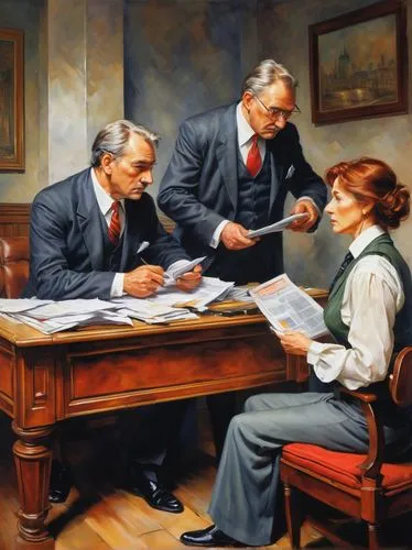 advisers,barshevsky,attorneys,consulting room,litigators,malczewski,Conceptual Art,Oil color,Oil Color 03