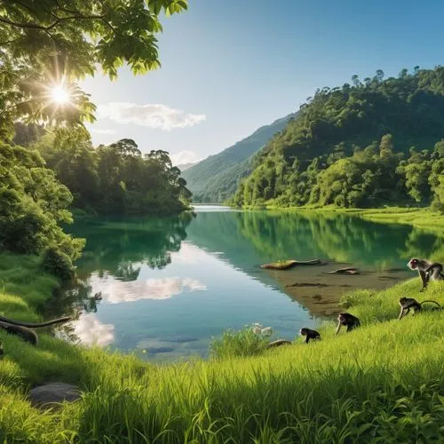 nature background,nature wallpaper,green landscape,background view nature,landscape background,beautiful lake,Photography,General,Realistic