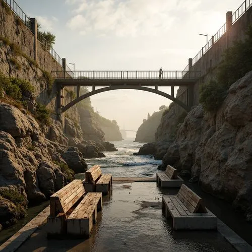 scenic bridge,adventure bridge,cryengine,flumes,hangman's bridge,viola bridge,bridge,wooden bridge,beavertail,coastline,hydroelectricity,hydropower plant,hydroelectric,hydropower,riviera,ponte,walkway,riverrun,bixby bridge,golden bridge