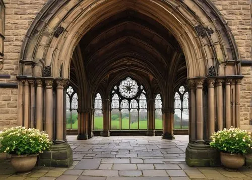 three centered arch,church windows,cloisters,pointed arch,church window,sewanee,wayside chapel,buttresses,cloister,buttress,church door,altgeld,pcusa,buttressing,cloistered,chapel,transept,stonework,lichfield,entranceway,Photography,Black and white photography,Black and White Photography 14