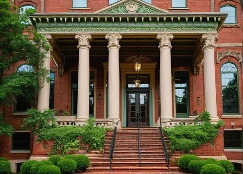 historic courthouse,henry g marquand house,ywca,kykuit,uiuc,marylhurst,depauw,tulane,courthouse,dillington house,portico,athenaeum,vcu,oberlin,court building,tweed courthouse,historic building,kalorama,peabody institute,house with caryatids,Illustration,Black and White,Black and White 19